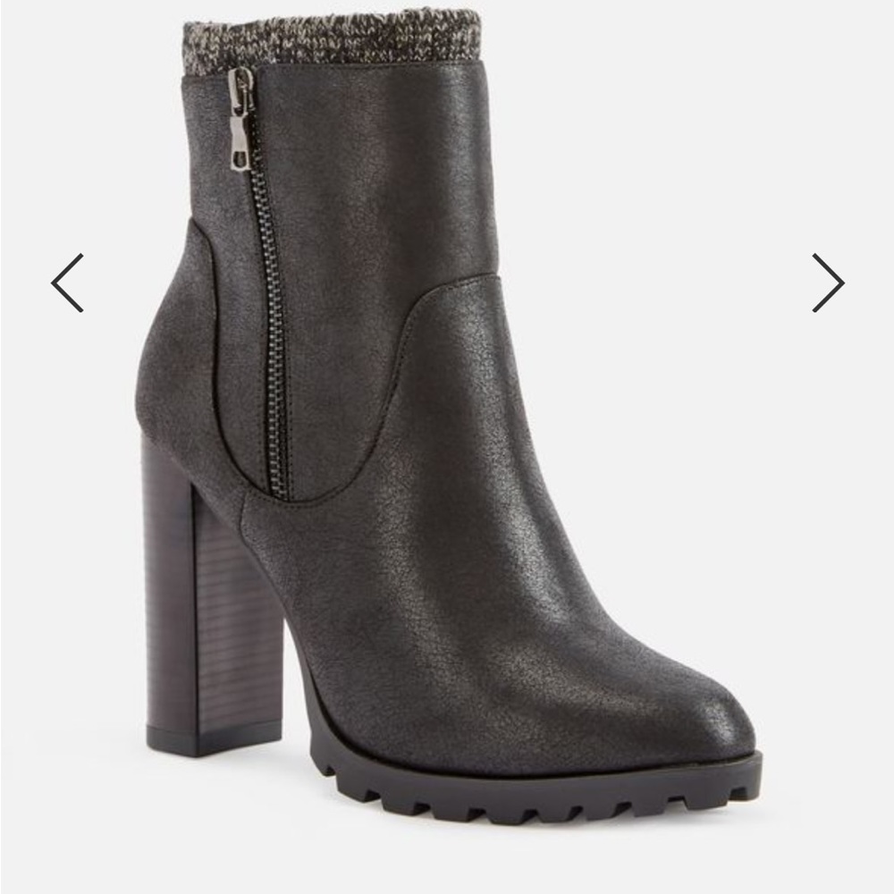 JustFab Carlina Sweater Cuff Booties